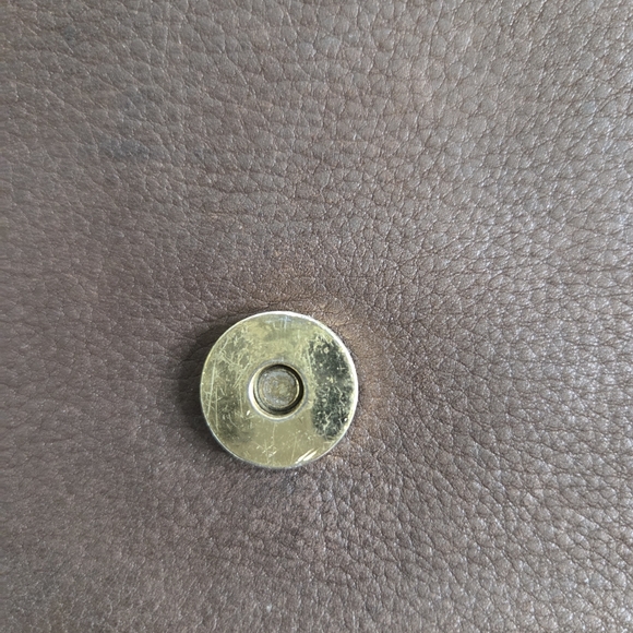 Vintage Y2K Fossil New American Classic Key Brown Leather Crossbody Purse Bag - Picture 12 of 16